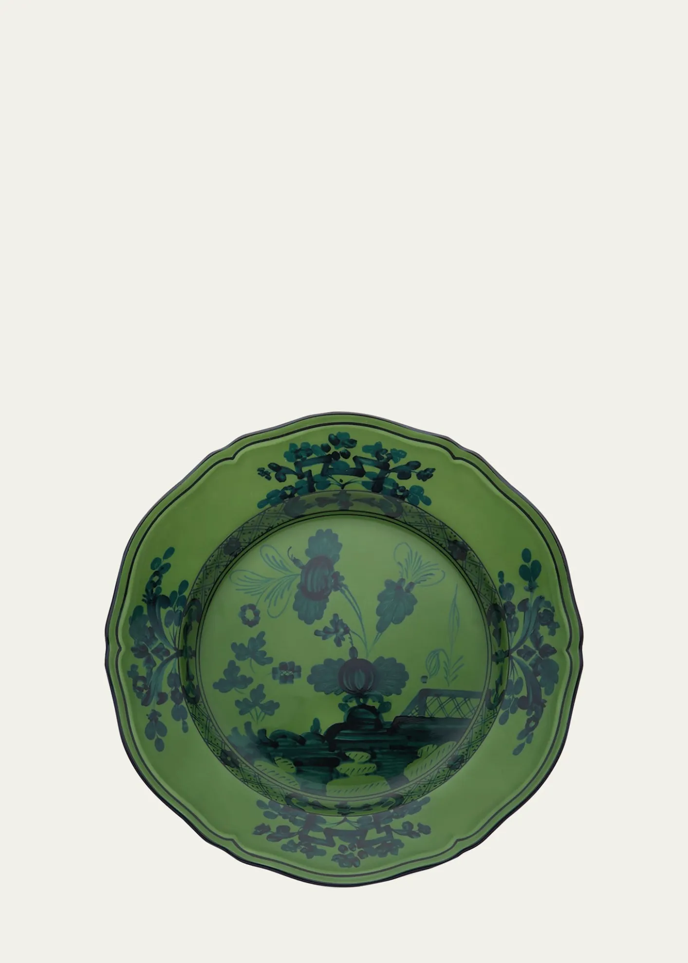 GINORI 1735Oriente Italiano Dinner Plate, Malachite