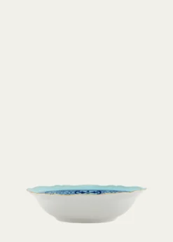 GINORI 1735Oriente Italiano Iris Deep Round Serving Bowl