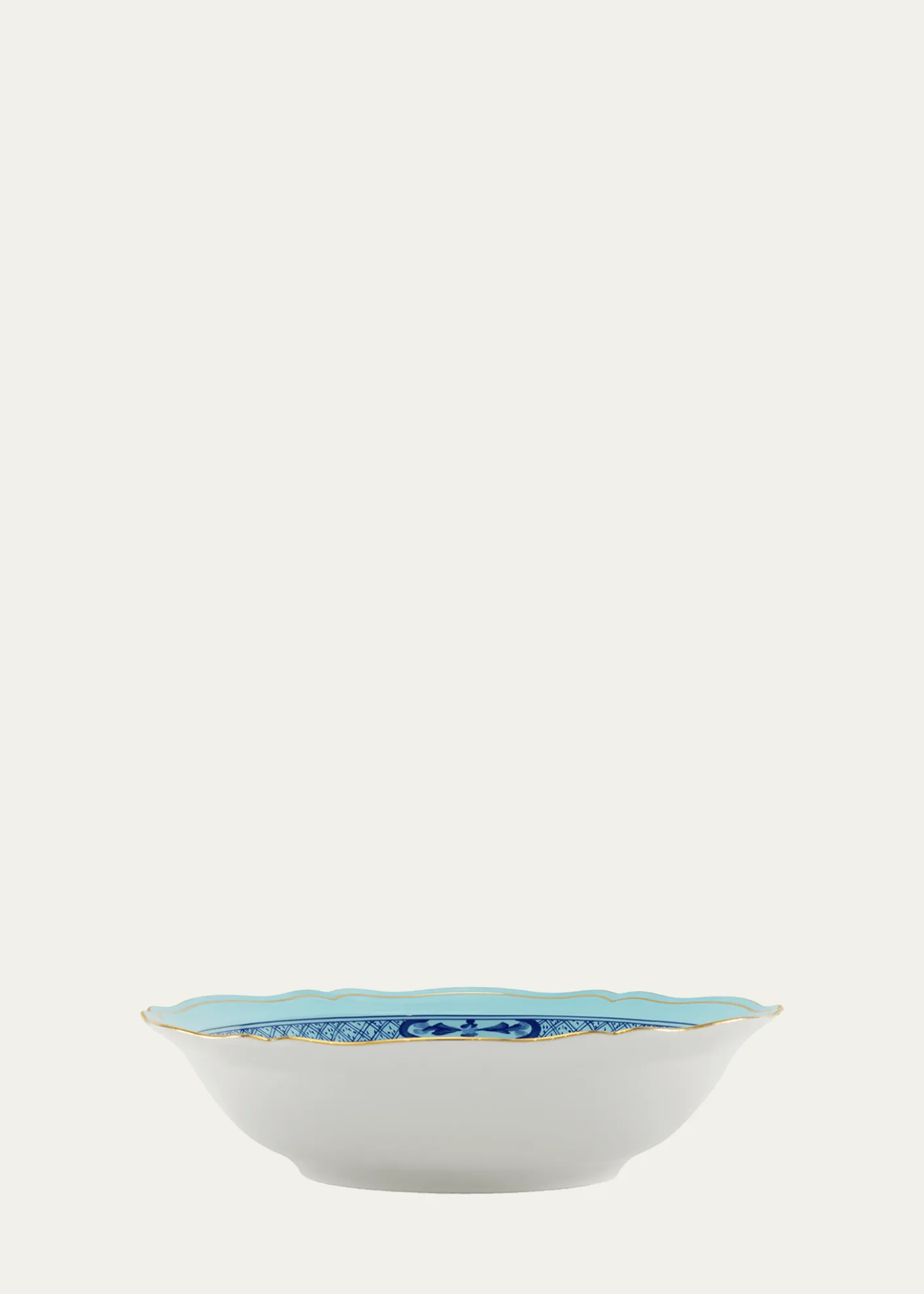 GINORI 1735Oriente Italiano Iris Deep Round Serving Bowl