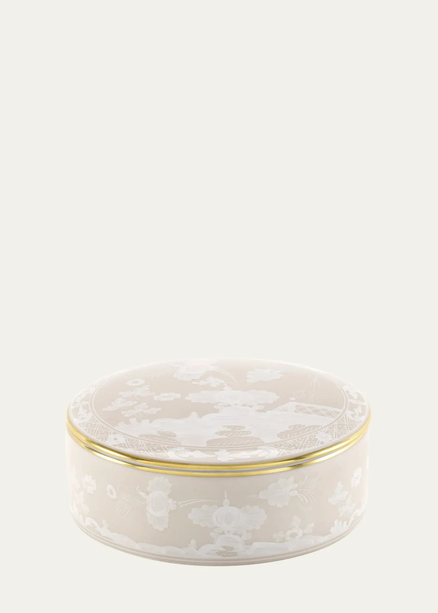 GINORI 1735Oriente Italiano Meringa Trinket Box with Cover
