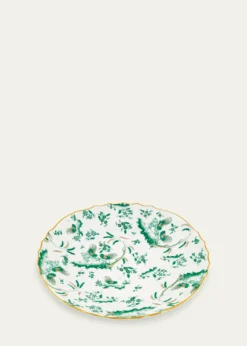 GINORI 1735Oro di Doccia Large Round Platter, Giada