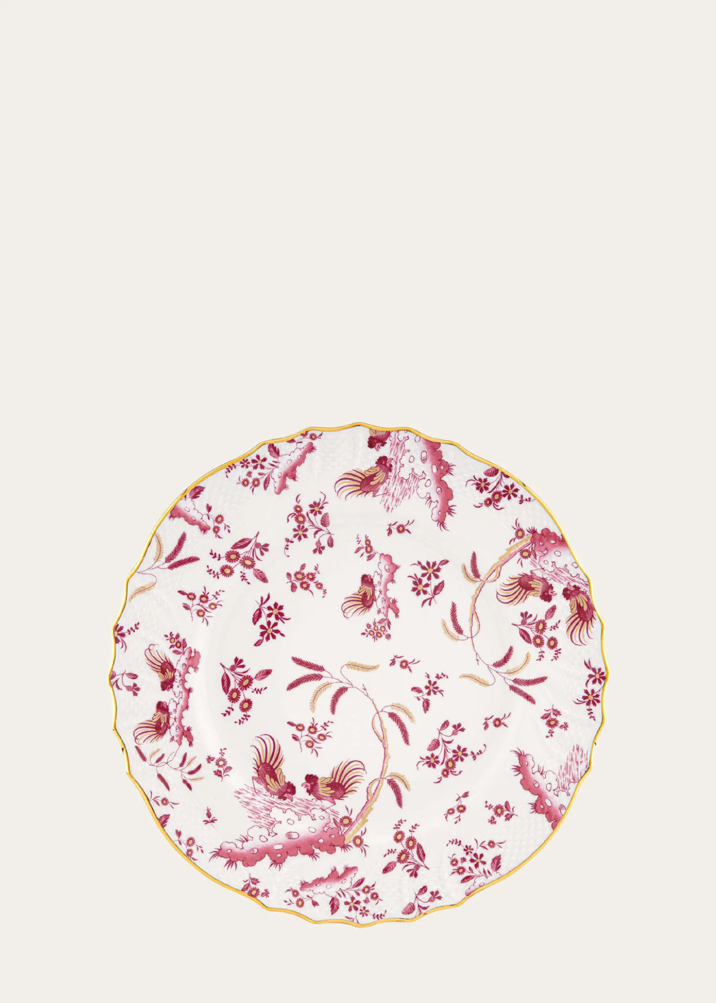 GINORI 1735Oro di Doccia Magenta Charger Plate