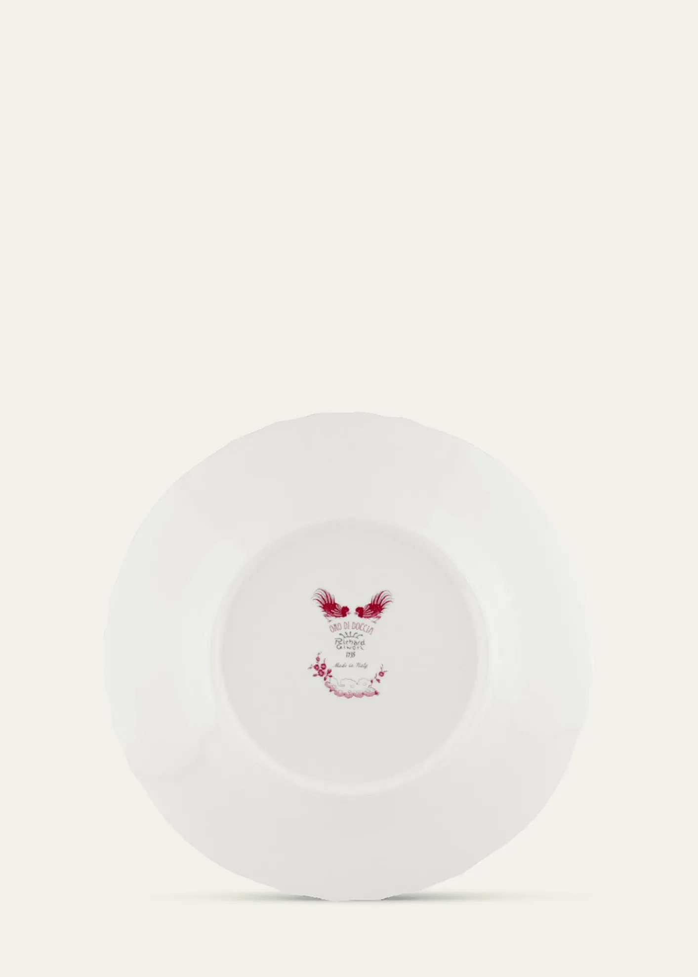 GINORI 1735Oro di Doccia Magenta Dinner Plate