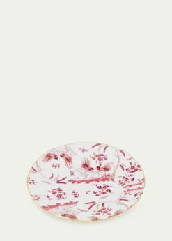 GINORI 1735Oro di Doccia Magenta Flat Dessert Plate