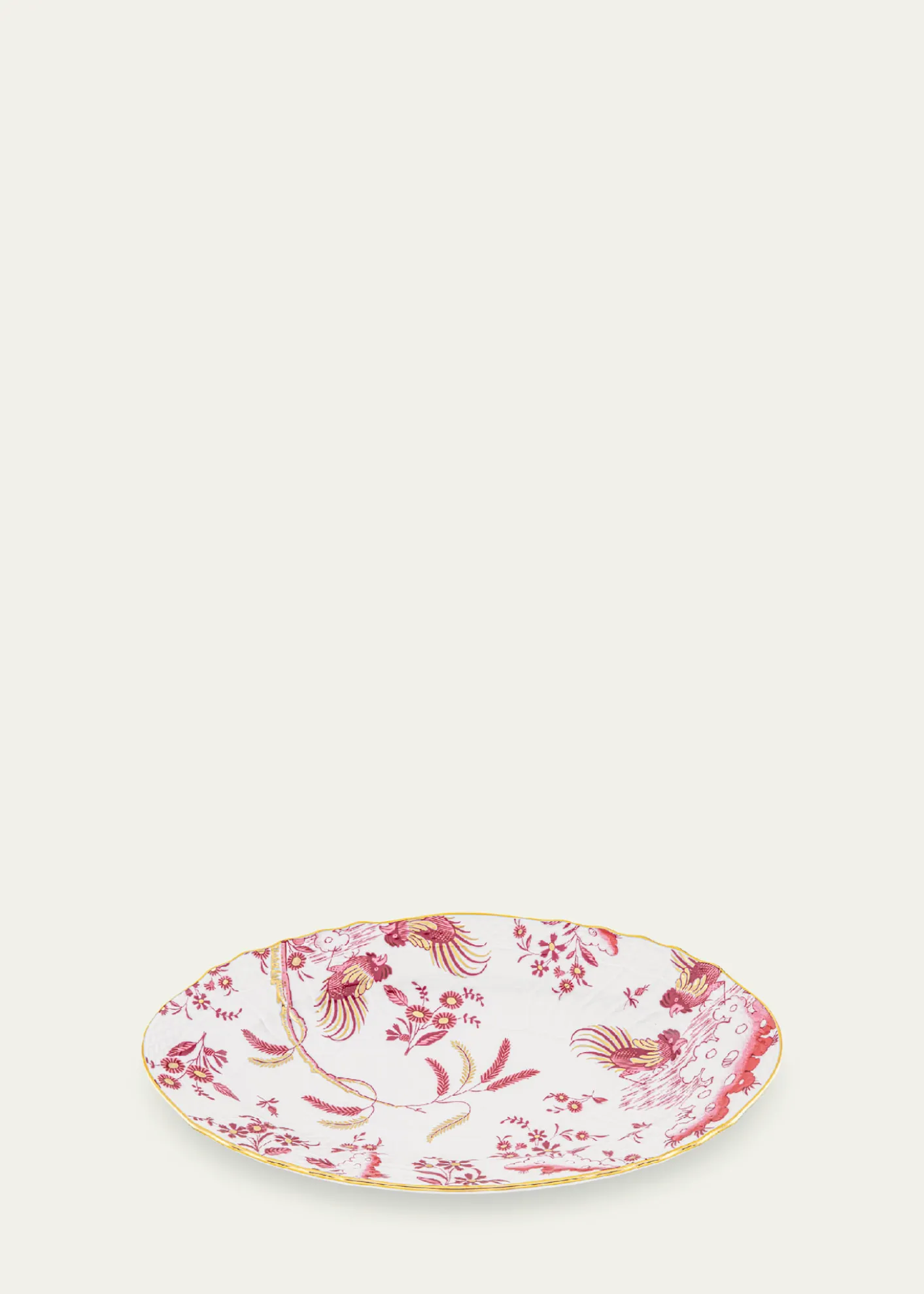 GINORI 1735Oro di Doccia Magenta Pickle Dish