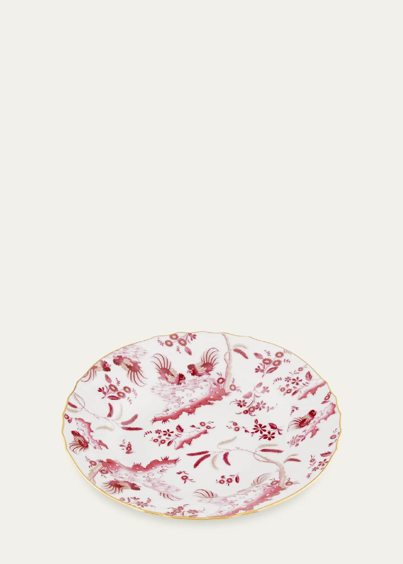 GINORI 1735Oro di Doccia Magenta Soup Plate