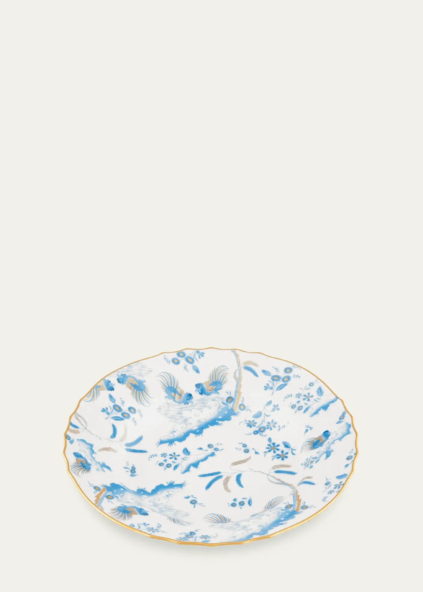 GINORI 1735Oro di Doccia Soup Plate, Turchese