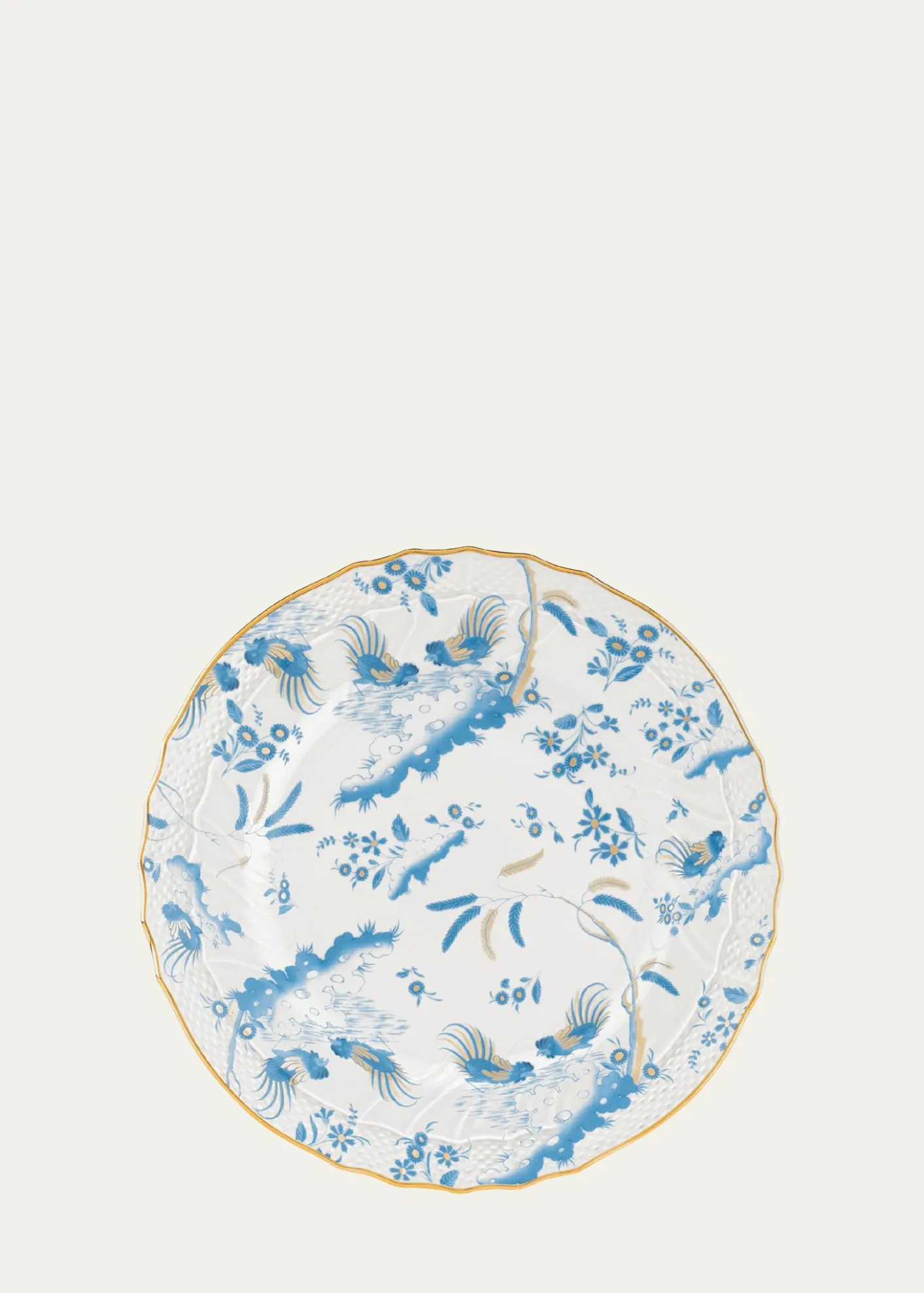 GINORI 1735Oro di Doccia Soup Plate, Turchese