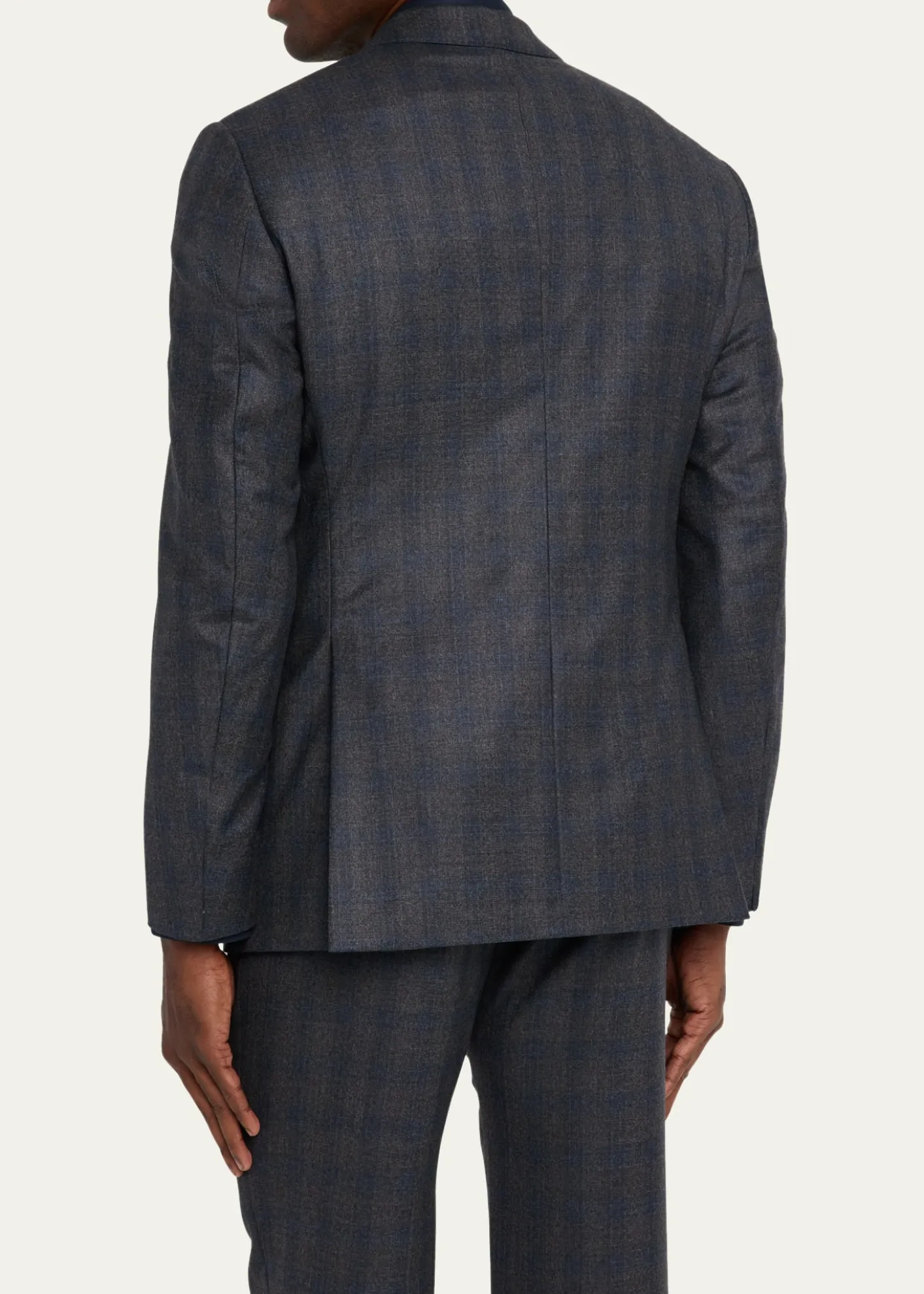 Giorgio ArmaniMen's Blurred Plaid G Line Two-Piece Suit