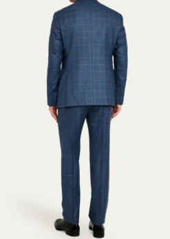 Giorgio ArmaniMen's Blurred Windowpane 240G Suit