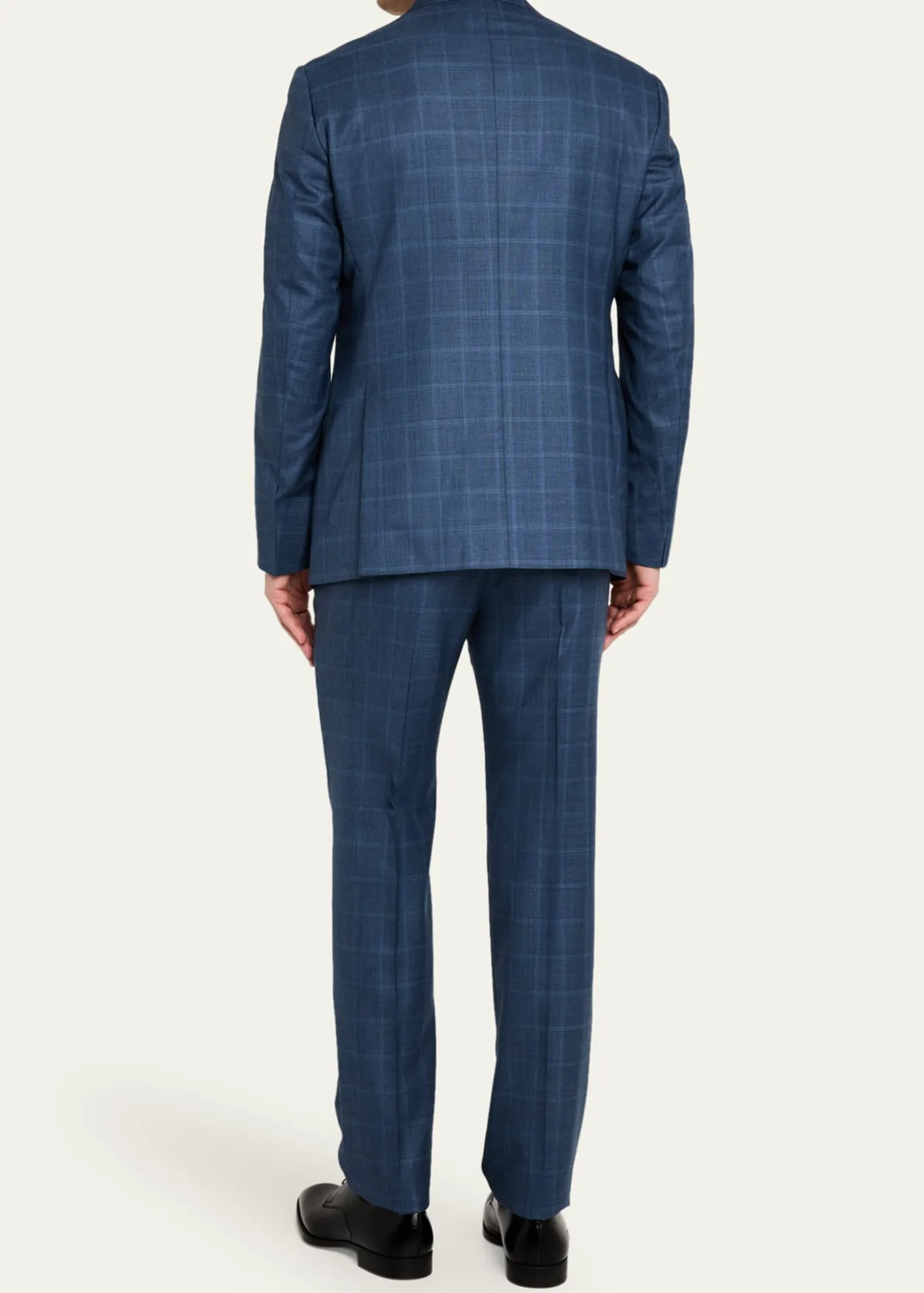 Giorgio ArmaniMen's Blurred Windowpane 240G Suit