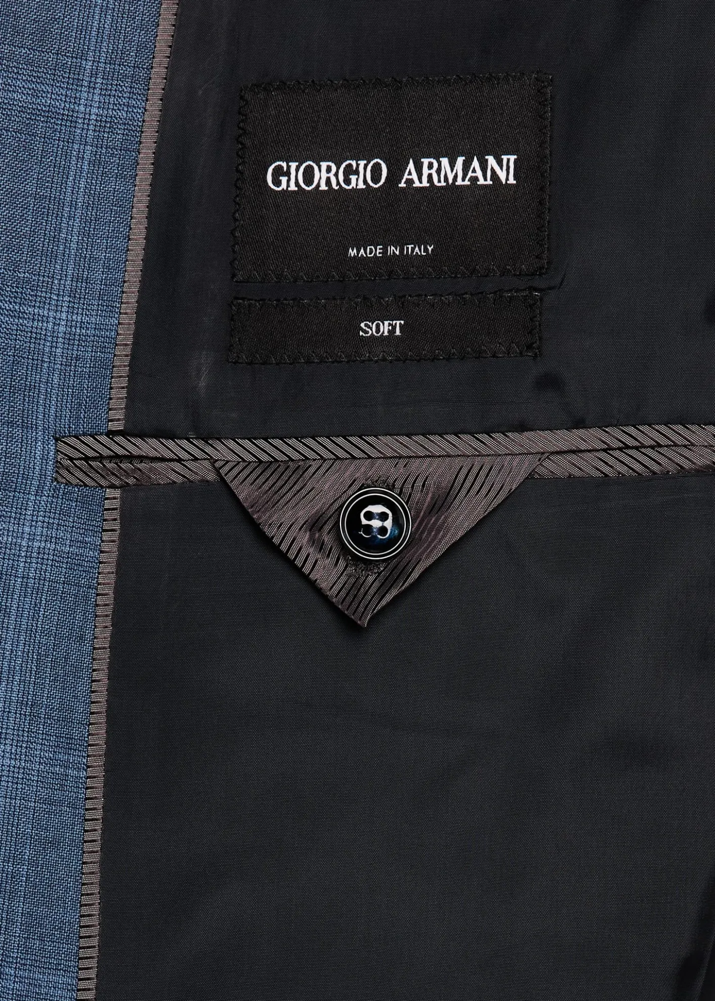 Giorgio ArmaniMen's Blurred Windowpane 240G Suit