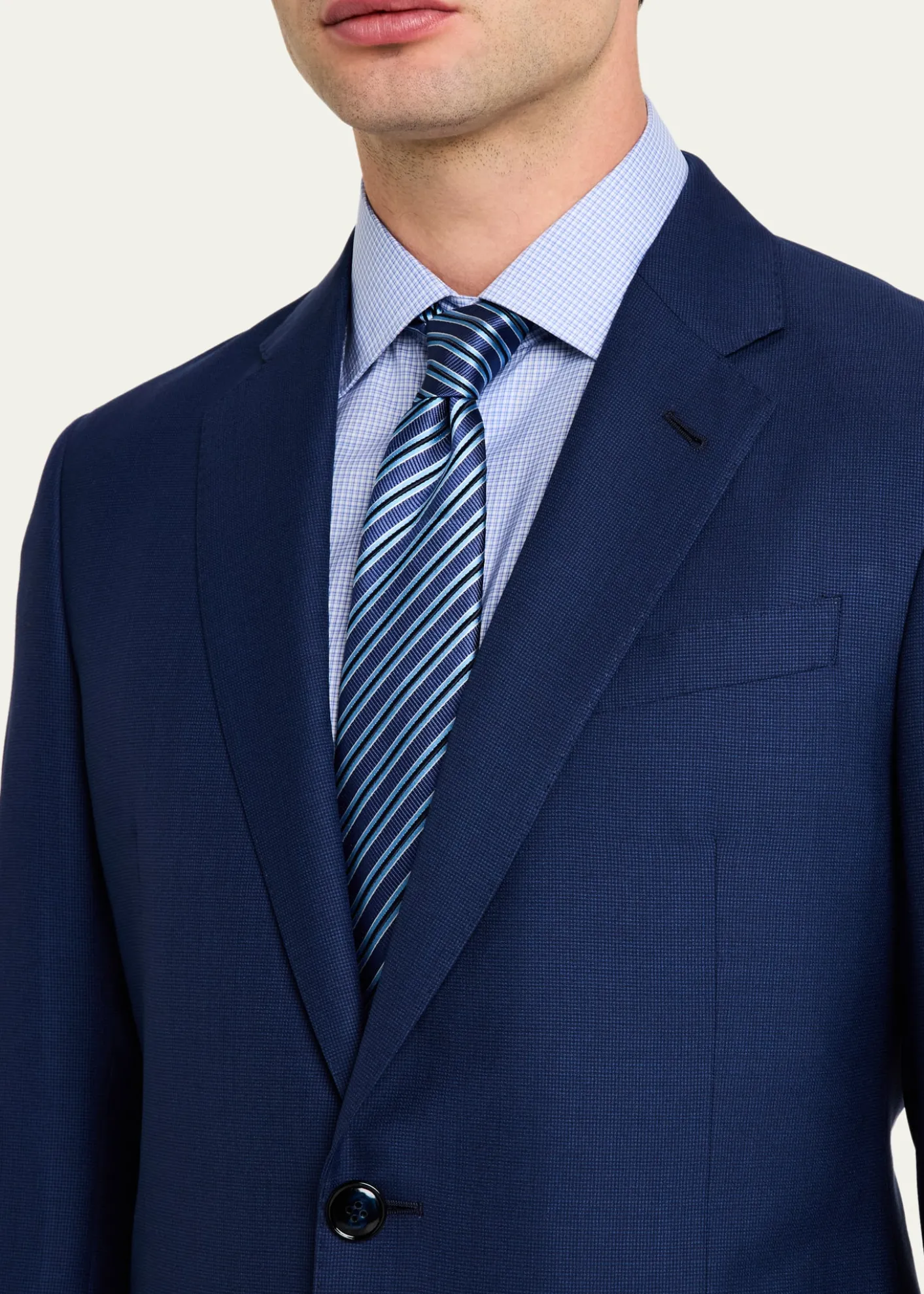 Giorgio ArmaniMen's Micro-Houndstooth 210G Suit