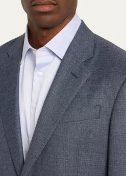 Giorgio ArmaniMen's Micro-Squares Wool Classic Fit Suit