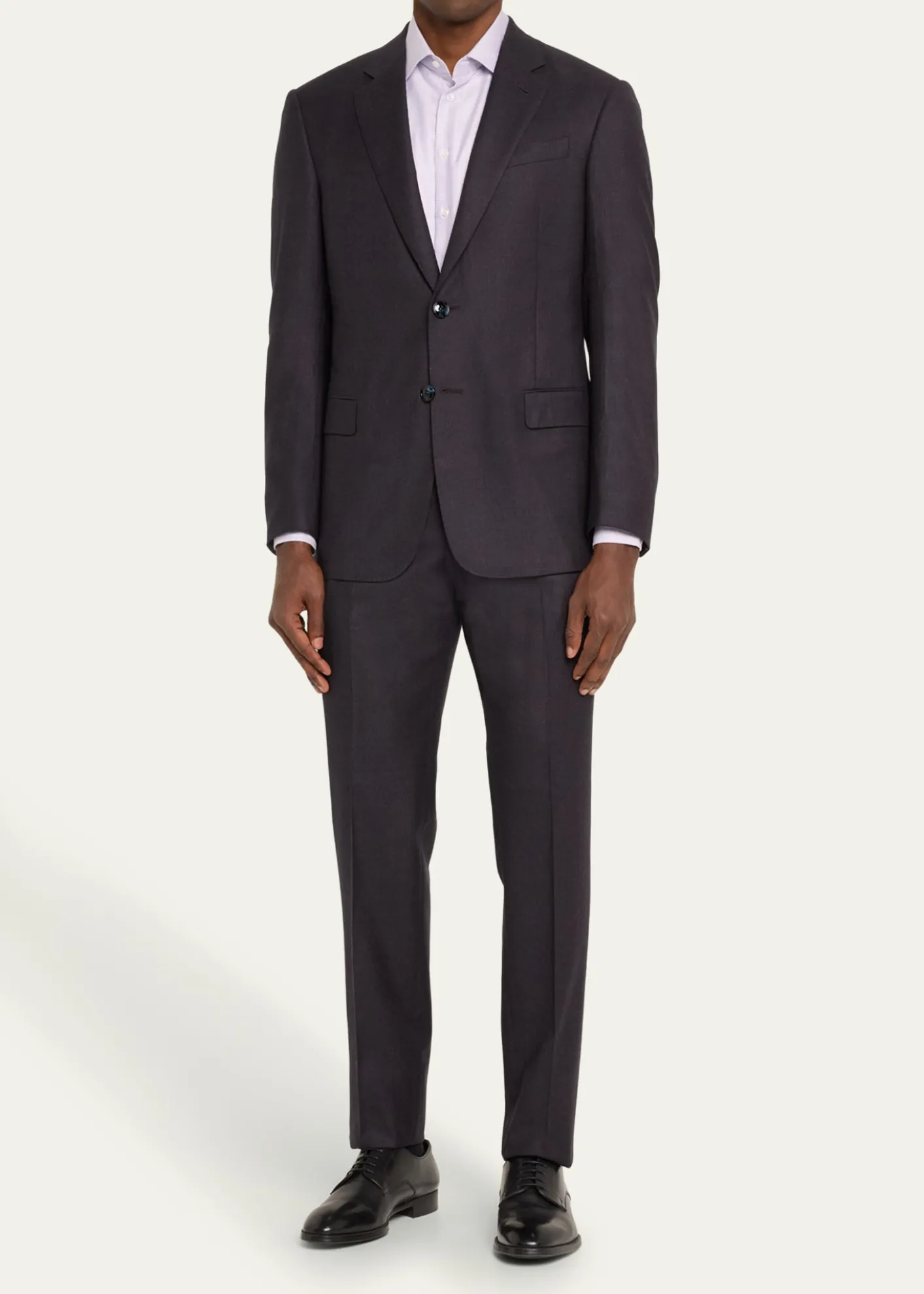 Giorgio ArmaniMen's Micro-Textured Wool Classic Fit Suit