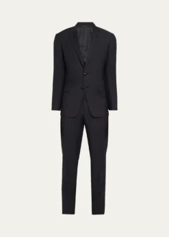 Giorgio ArmaniMen's Pinpoint Twill Suit