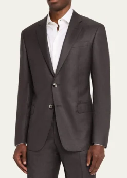 Giorgio ArmaniMen's Soft Line Micro-Check Two-Piece Suit