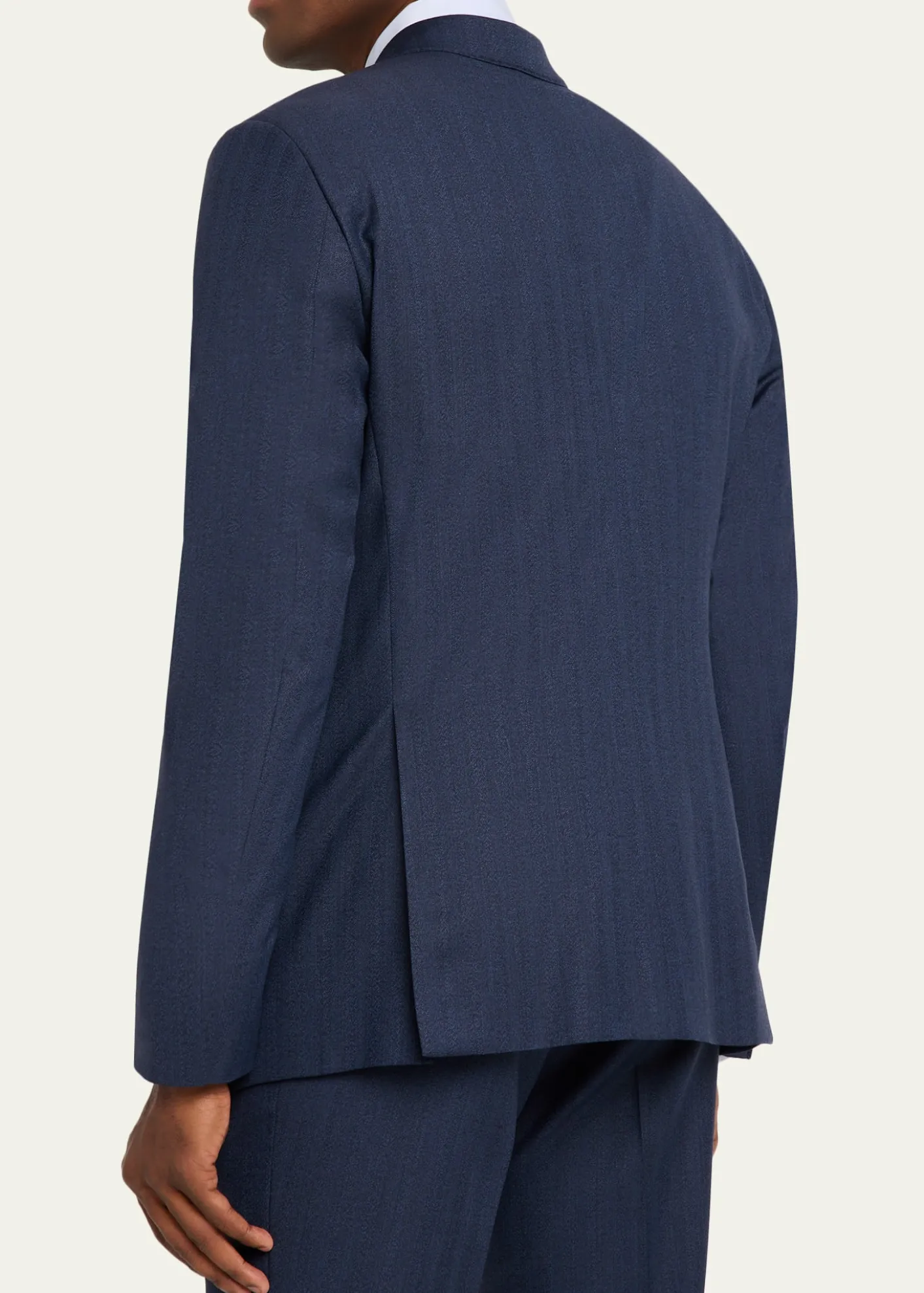 Giorgio ArmaniMen's Soft Line Chevron Single-Breasted Suit
