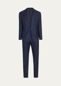 Giorgio ArmaniMen's Soft Line Textured Wool Two-Piece Suit