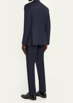 Giorgio ArmaniMen's Soft Woven Satin-Trim Single-Breasted Suit
