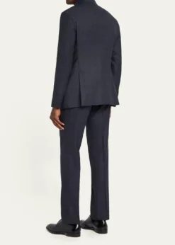 Giorgio ArmaniMen's Tonal Check Single-Breasted Suit