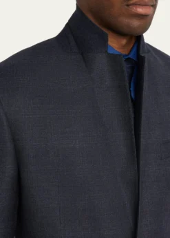 Giorgio ArmaniMen's Tonal Check Single-Breasted Suit