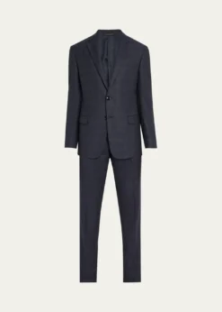 Giorgio ArmaniMen's Tonal Check Single-Breasted Suit