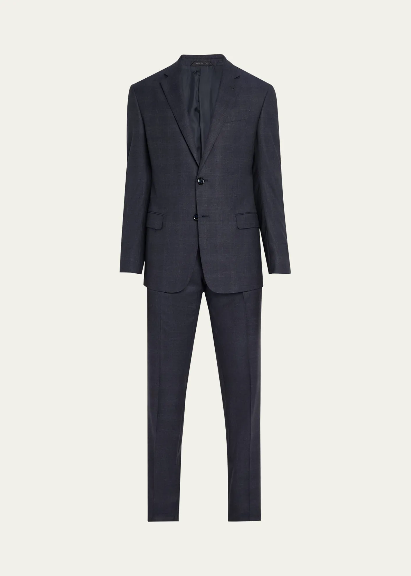 Giorgio ArmaniMen's Tonal Check Single-Breasted Suit