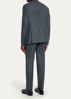 Giorgio ArmaniMen's Wool Micro-Houndstooth Two-Piece Suit