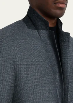Giorgio ArmaniMen's Wool Micro-Houndstooth Two-Piece Suit