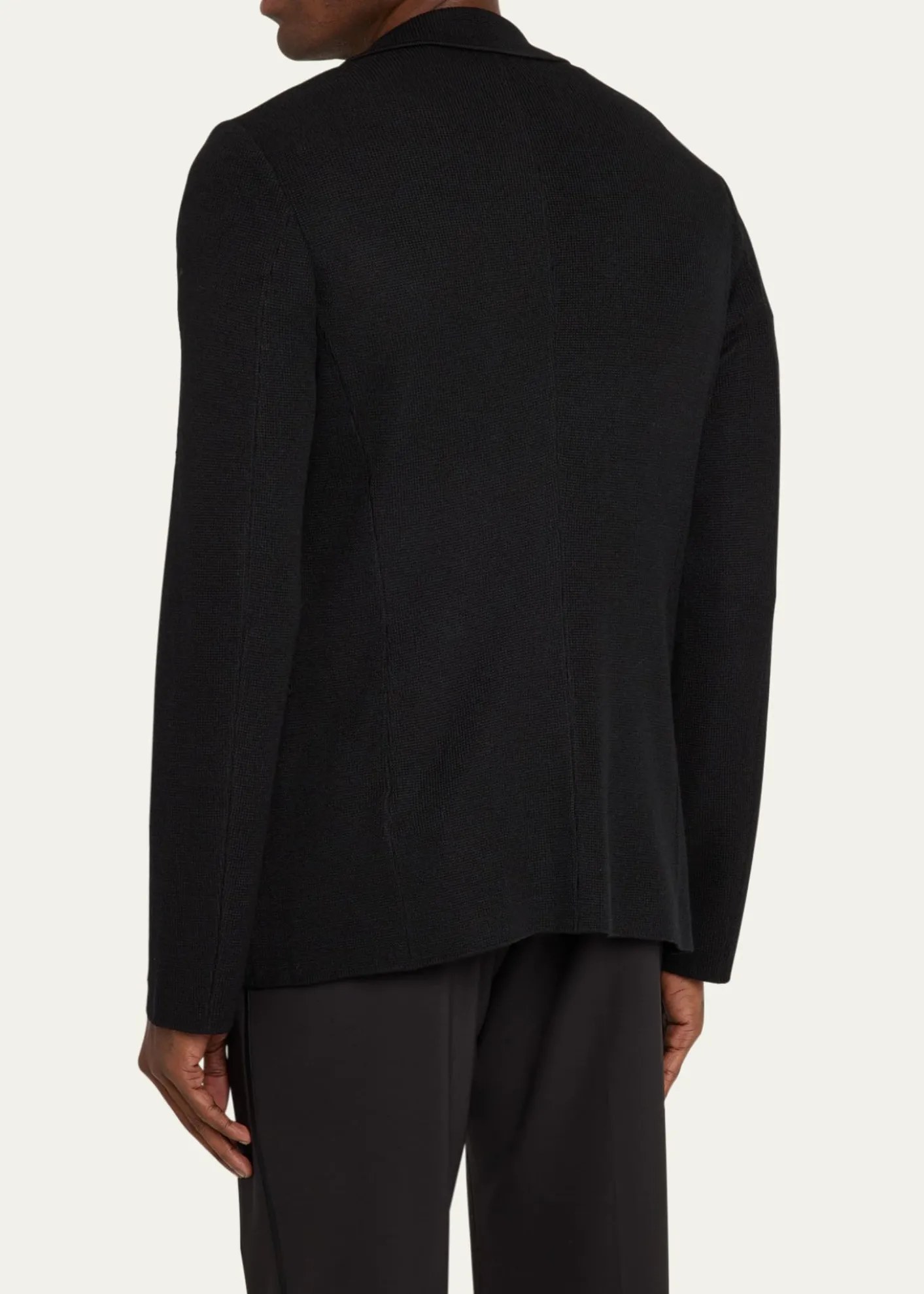 Giorgio ArmaniMen's Wool-Cashmere Rib Stitch Blazer