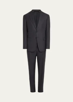 Giorgio ArmaniMne's Basic Wool Two-Piece Suit