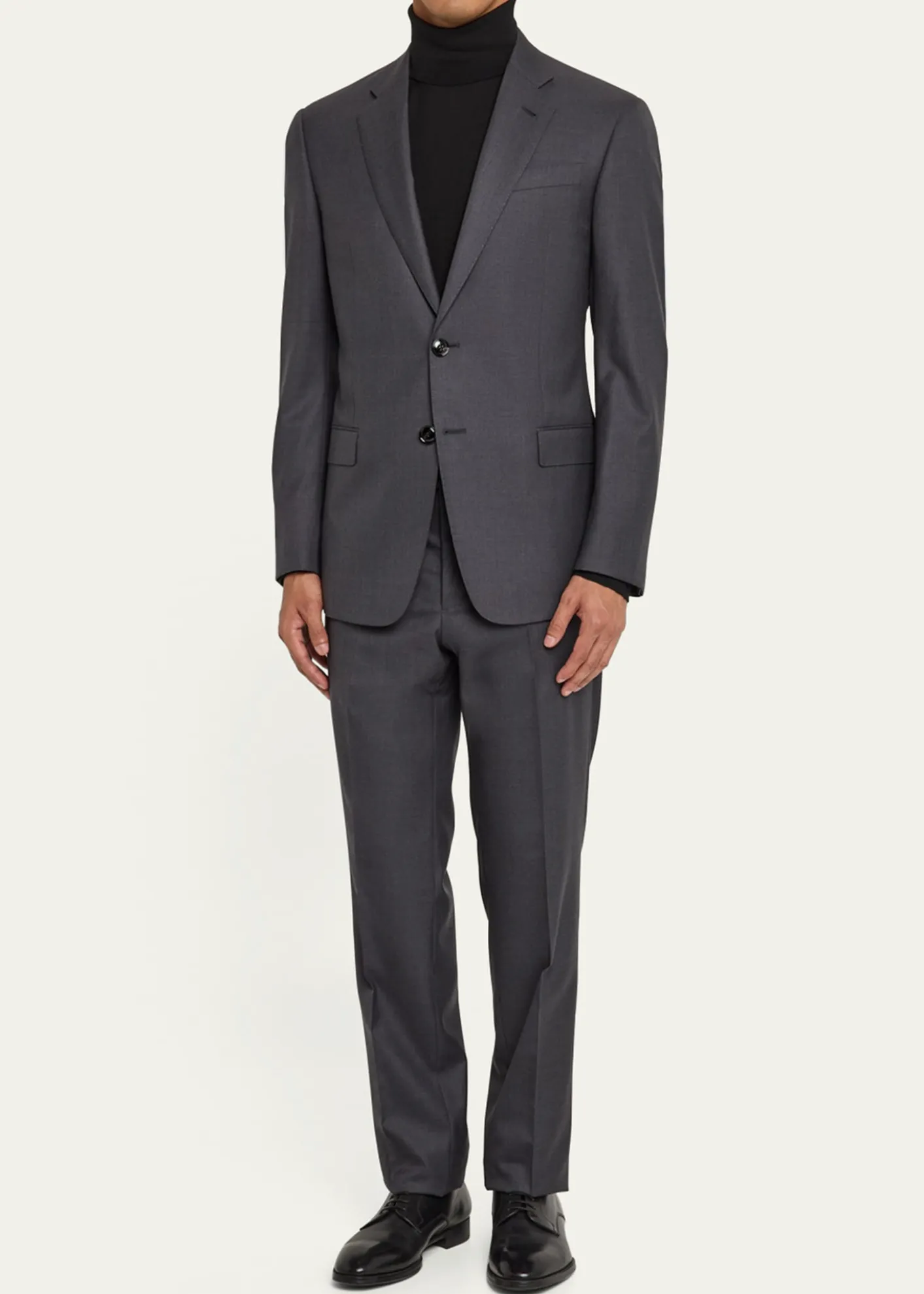 Giorgio ArmaniMne's Basic Wool Two-Piece Suit