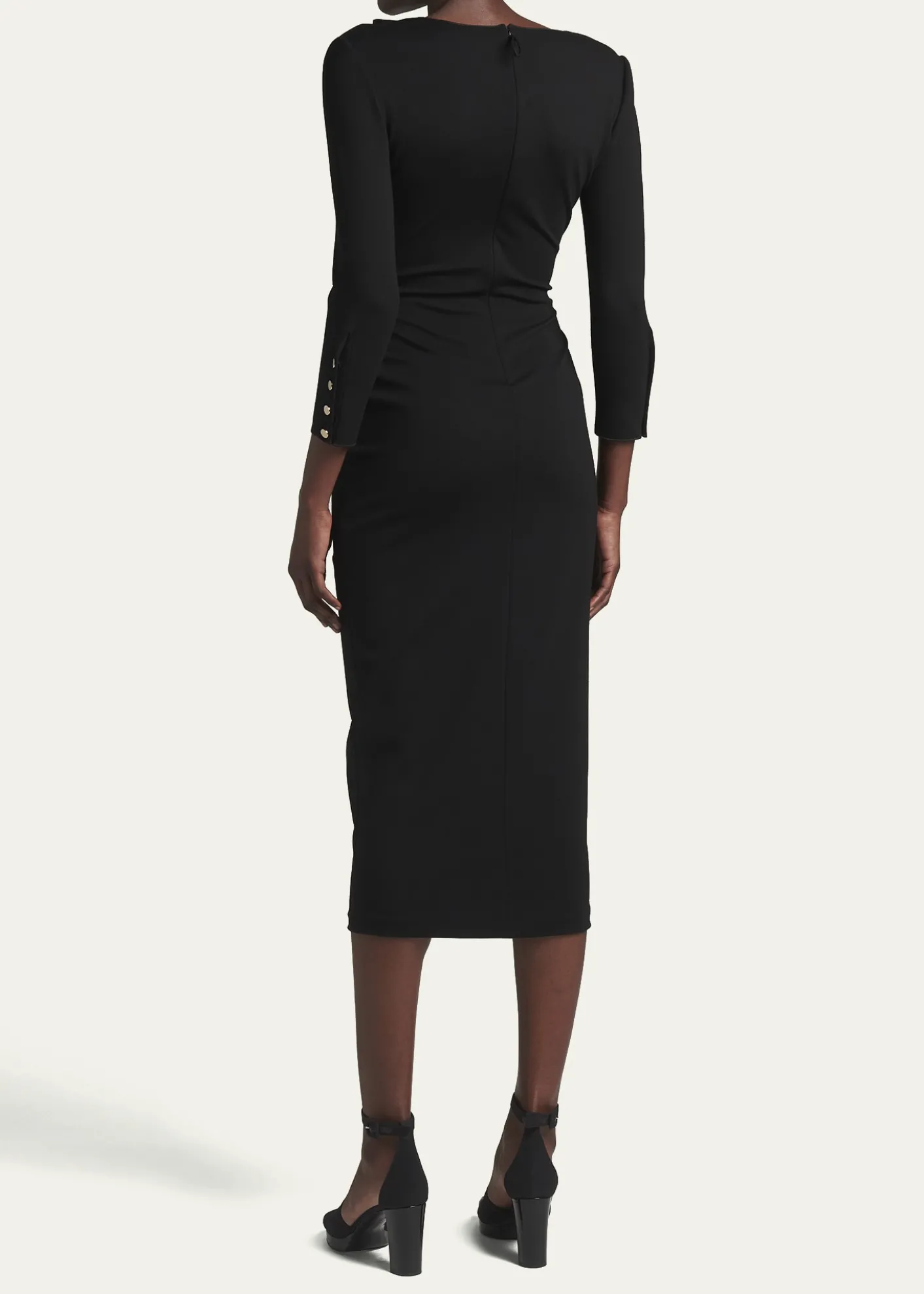 Giorgio ArmaniAsymmetric Keyhole Midi Dress