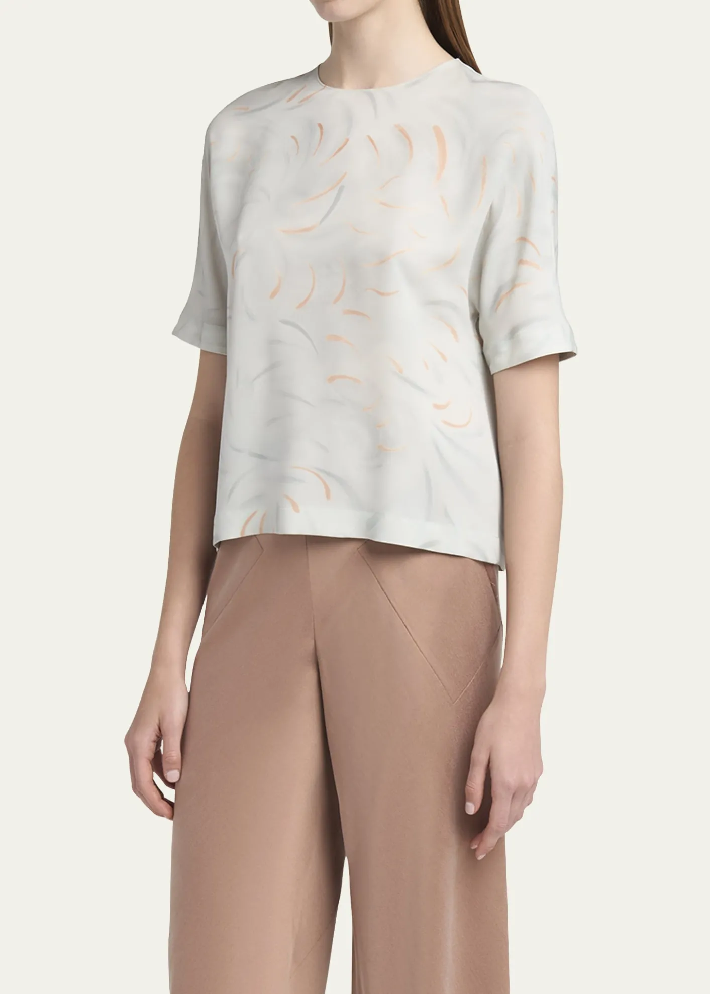 Giorgio ArmaniBrushstroke Silk Blouse