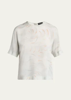 Giorgio ArmaniBrushstroke Silk Blouse
