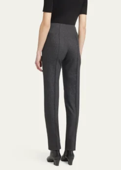 Giorgio ArmaniCashmere Flannel Slim-Leg Ankle Trousers