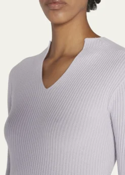 Giorgio ArmaniCashmere Ribbed Knit Sweater
