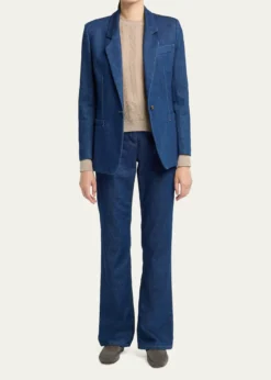 Giorgio ArmaniChevron Cashmere Knit Crewneck Sweater