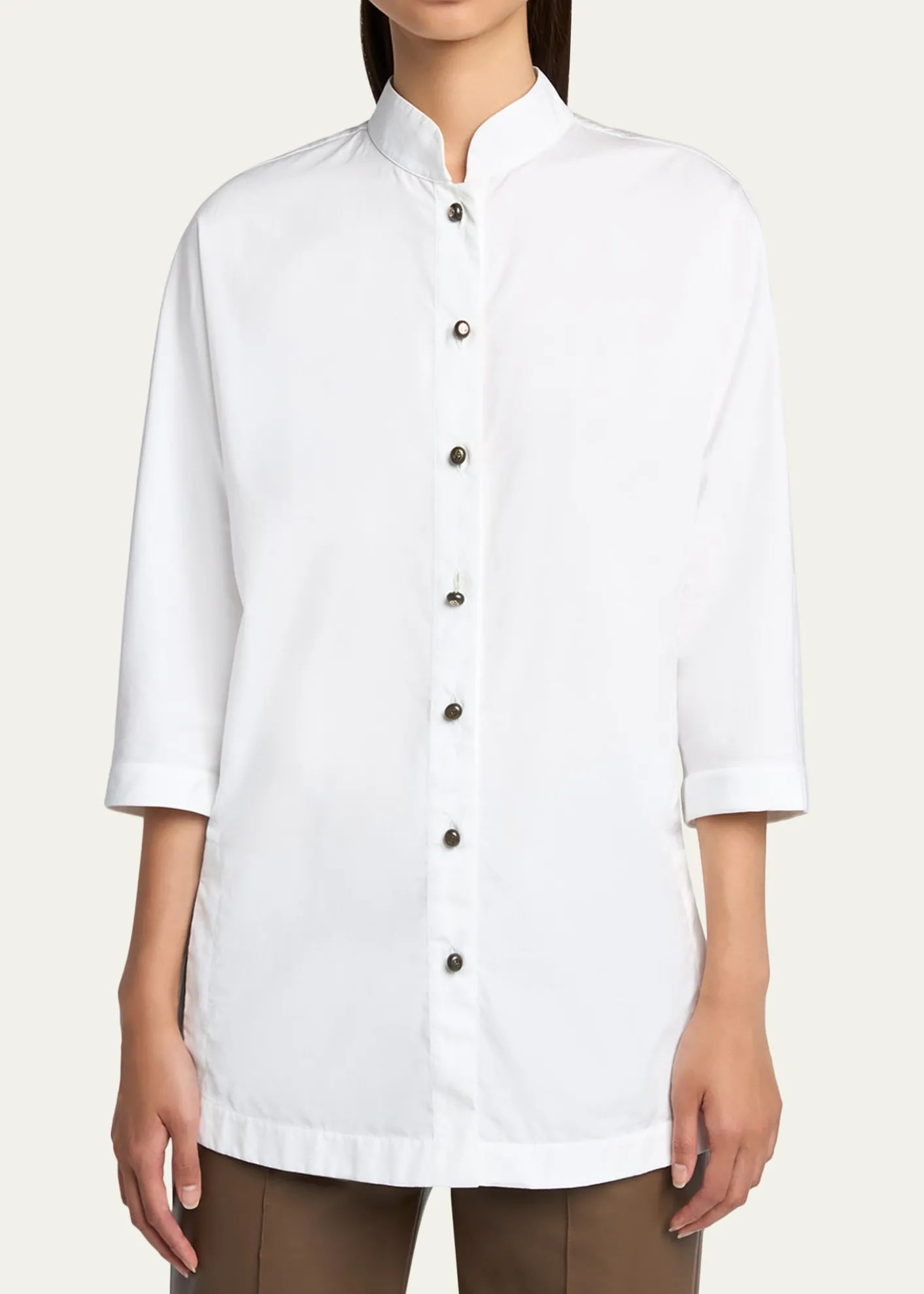 Giorgio ArmaniCotton Poplin Button-Down Shirt