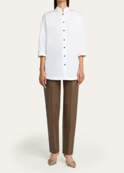 Giorgio ArmaniCotton Poplin Button-Down Shirt