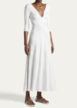 Giorgio ArmaniDiagonal Striped Jacquard Jersey Maxi Dress