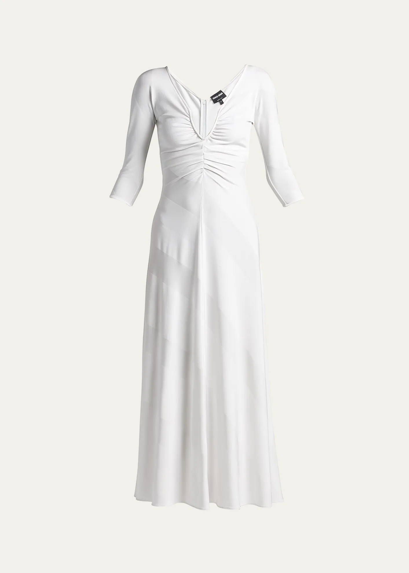 Giorgio ArmaniDiagonal Striped Jacquard Jersey Maxi Dress