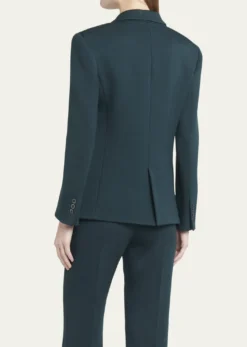 Giorgio ArmaniDouble-Breasted Stretch Wool Blazer Jacket