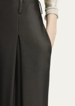Giorgio ArmaniDouble Jersey Flowy Pleated Trousers