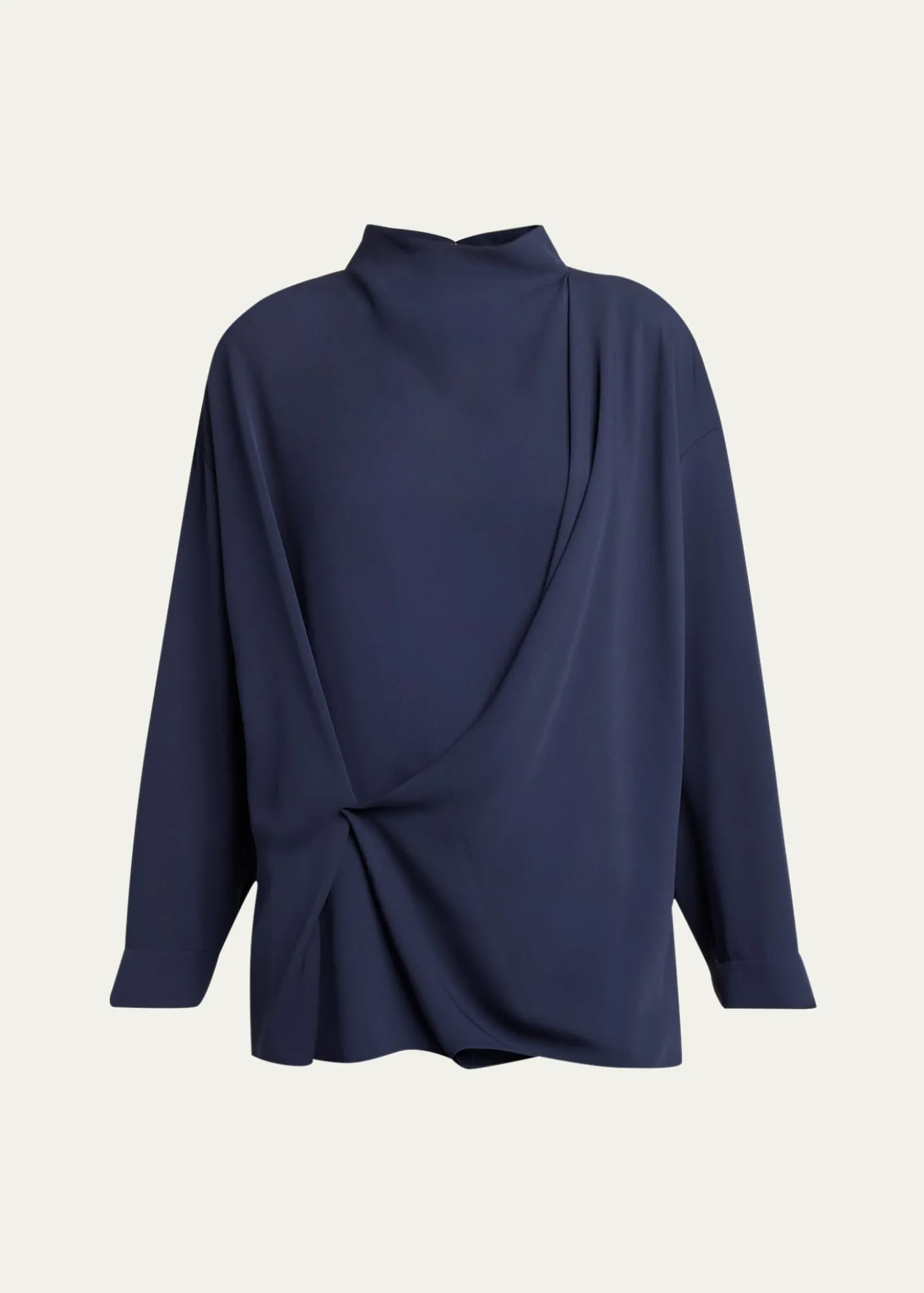 Giorgio ArmaniDraped Silk Georgette Shirt