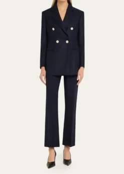 Giorgio ArmaniFlanella Cashmere Double-Breasted Blazer