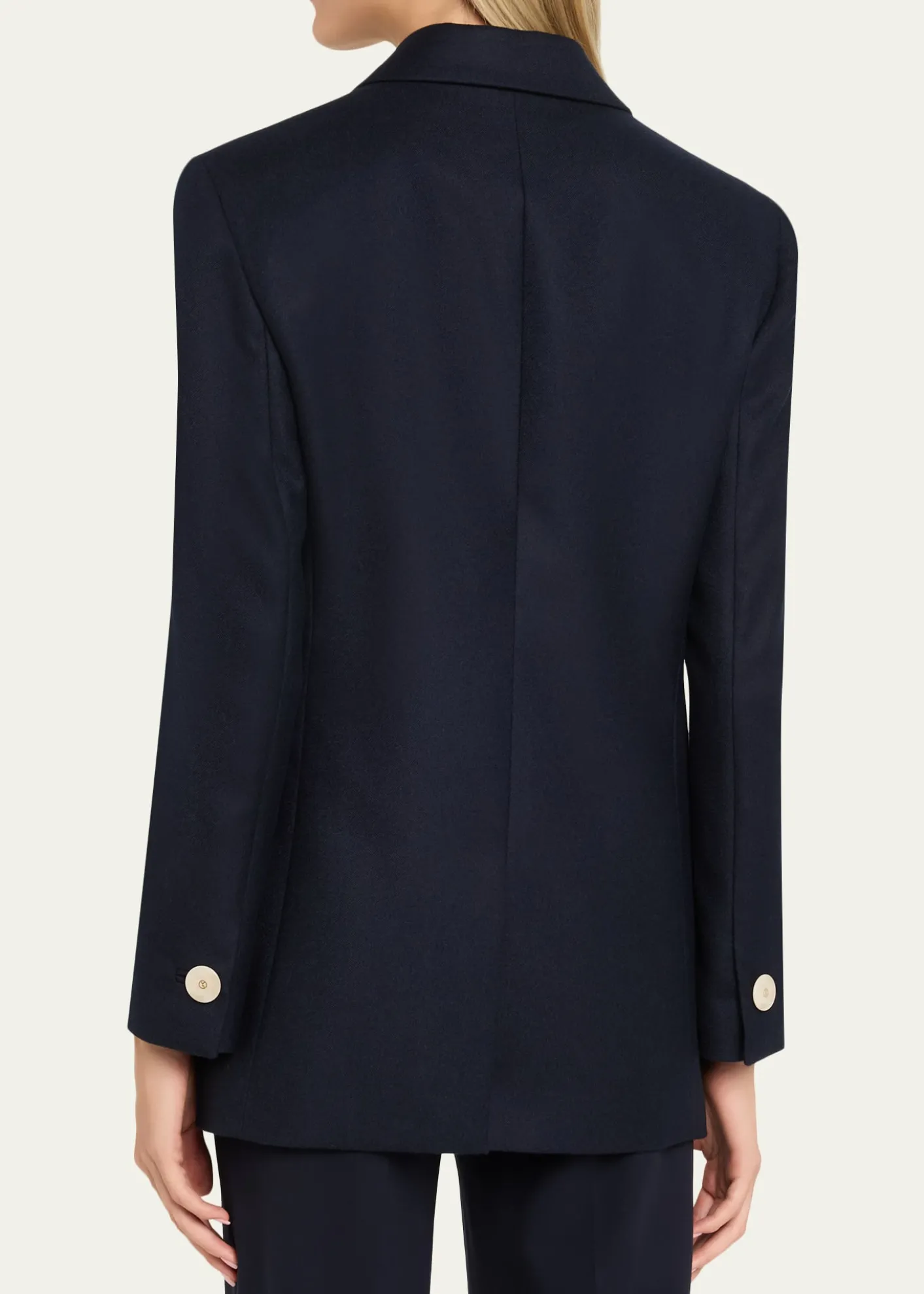 Giorgio ArmaniFlanella Cashmere Double-Breasted Blazer