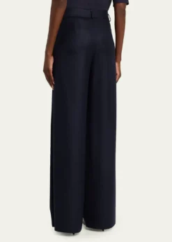 Giorgio ArmaniFlanella Cashmere Wide-Leg Pants