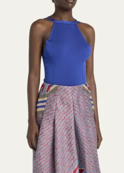 Giorgio ArmaniHigh-Neck Strappy Tank Top